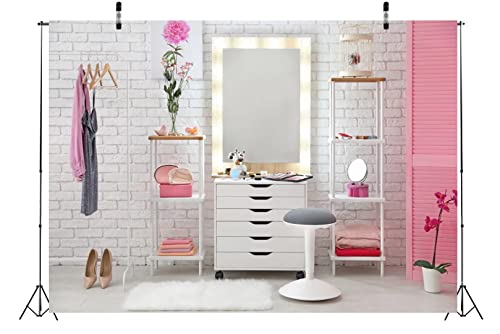 Fondo Fotográfico Tela Rosa BELECO 7x5ft para Maquillaje miniatura 4