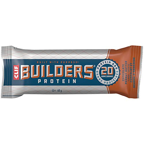 CLIF BUILDERS - Protein Bars - Chocolate Peanut Butter Flavor - 20g Protein