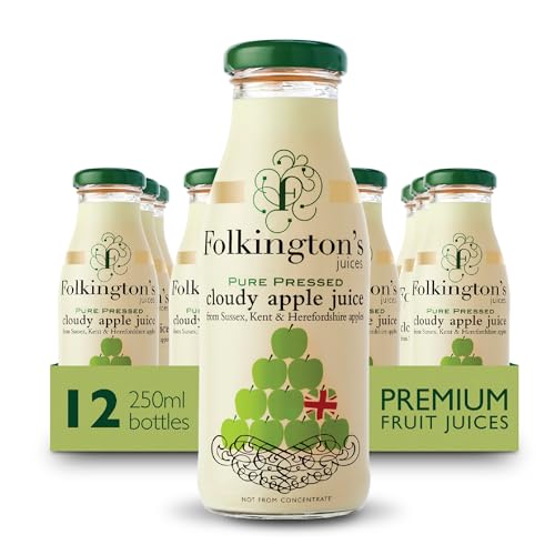 Folkingtons Cloudy Apple Juice - 12 x 250ml Bottles