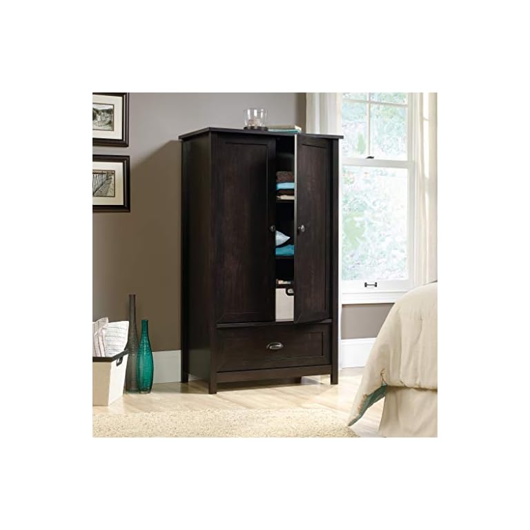 Sauder County Line Armoire, Soft White finish