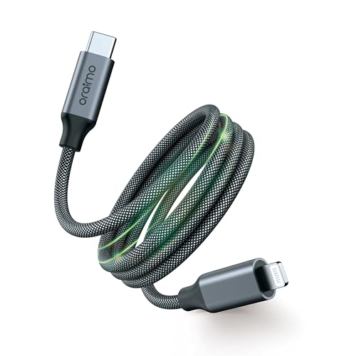 Image of Oraimo Magnetic Cable | 20W Fast Charging | Type-C to iPhone | Self-Aligning & Tangle-Free | Bend-Proof with 1M Length for iPhone 14, 14 Pro, 14 Pro Max, 14 Plus, 13, 13 Pro, 13 Pro Max (OCD-710CL)