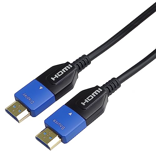 PremiumCord 8K Ultra High Speed HDMI 2.1 Optical Active Fibre Optic Cable, 48 Gbps, HDMI 2.1, 3D, EDID, ARC, HDR