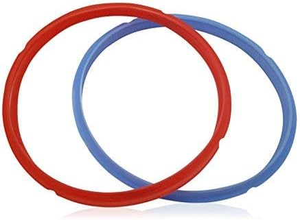 Miniatura 4 de Junta de anillo de sellado de repuesto, paquete de 2 (azul y rojo) - Para olla instantánea de 5 y 6 cuartos de galón