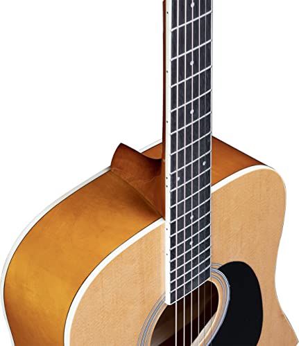 Stretton Acoustic Guitar Full Size Dreadnought 41 Inch Steel String Package D1 - Includes Everything A Beginner Needs To Get Started Playing Guitar - Natural #TOP3
