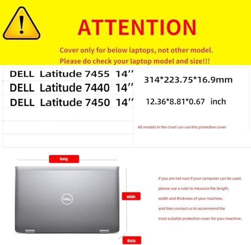 Maletín para portátil Dell Latitude 7455 14'' en cuero PU azul oscuro miniatura 3