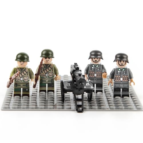 Huanmin Waffen Militär Set für Figuren,50 Teiliges Soldaten Spielset,Mini Soldaten Figuren Spielzeug Set,Polizei WW2 Armee Spielzeuge zum Ww2 Army Soldaten,Ww2 Figuren,Toy Soldiers Ww2