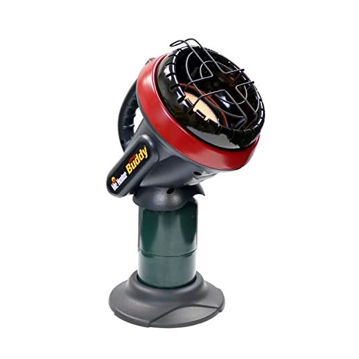Mr. Heater F215100 MH4B Little Buddy 3800-BTU Indoor Safe Propane Heater, Medium , Black/Red