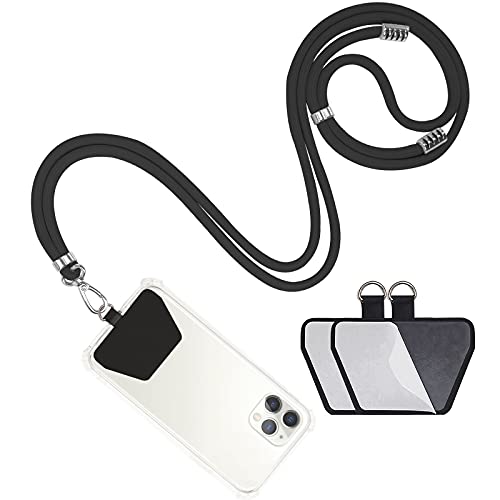 Takyu Phone Lanyard, Universal Crossbody Cell Phone Lanyard With 2 Pack Black Connector cover