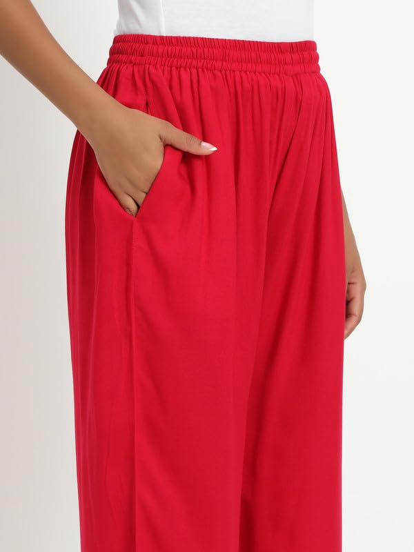 Image of Soft Colors Relaxed Fit Pocket Palazzo