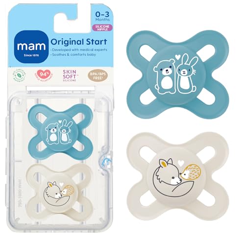 Product Image of the MAM Original Start Matte Baby Pacifiers 0-3 Months Newborns, BPA-Free Skin Soft...