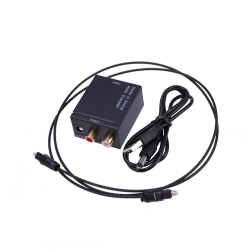 Convertidor de audio digital analógico con muestreo de khz y chasis metálico compacto