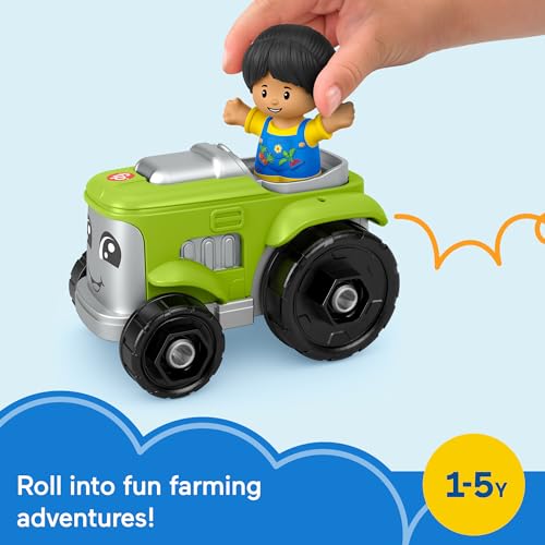 image for ​Fisher-Price Little People Toddler Toy Tractor and Farmer Character
