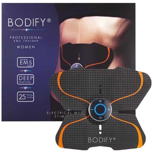 Bodify® EMS Trainingsgerät zur gezielten Stimulation der Bauch Muskulatur! -...