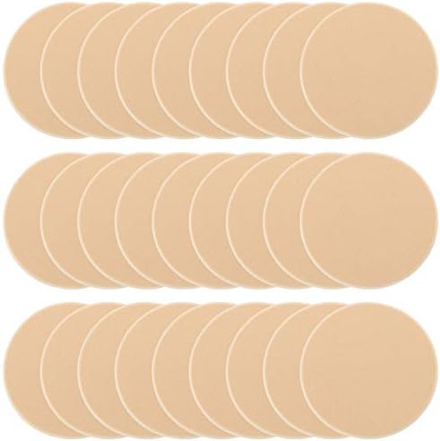 25 Pcs Women's Round Soft Makeup Beauty Eye Face Foundation Blender Facial Smooth Powder Puff Cosmetics Blush Applicators Sponges Use for Dry and Wet