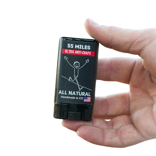 55 Miles Ultra Anti-Chafe Salve - (small) 0.5oz | All Natural Blister Prevention & Chafe Avoidance