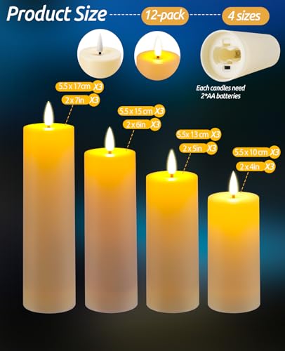 Bougies LED étanches sans flamme pour éviter les risques d'incendie - 2