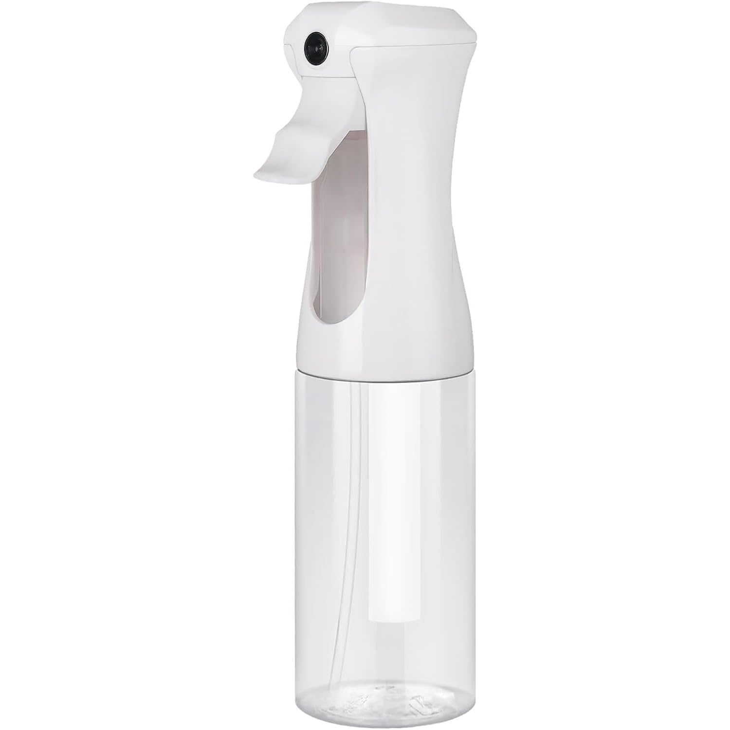 VIGOR PATH Continuous Spray Bottle - Ultra Fine Mist Water Sprayer for Hair, Home Cleaning, Plants, Salons - 200ml / 6.7oz Empty Spray Bottle (Clear)