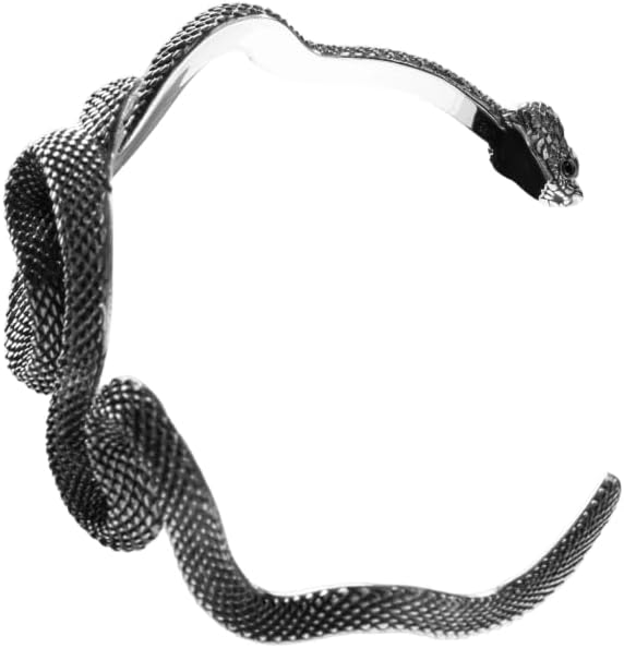 COPPERTIST.WU Viper Oath Cuff Coiled Snake Bracelet Serpent Jewelry Gift for Men Women