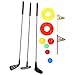 Golf Per Bambini, Mazze Da Golf Set Giocattolo Facile Da Trasportare Gioco Da Golf Set Regalo Giocattolo Educativo 3 Mazze Da Golf + 3 Palle Di Colore + 2 Tee Da Golf + Fori Pratica Con Bandiera