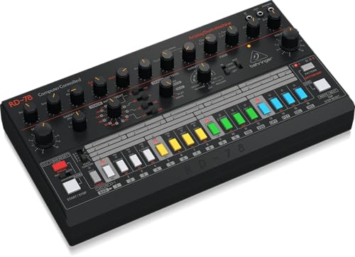 Image of Behringer RD-78 Classic Analog Drum Machine with 15 Drum Sounds, 34 Rhythm Presets, 16-Step Sequencer for Music Production and Live Performance