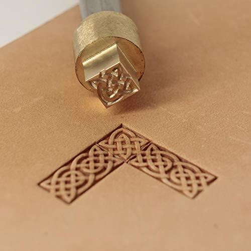 DandS ltd Leather Stamp Tool, Basket Weave, Professional Steel Craft Tool for Leatherworking, Embossing, Carving & Stamping Leather Projects, Belts & DIY Projects, Compatible with Mallet, #242Y