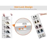 HOMIDEC Clear Shoe Storage Boxes, Stackable Shoe Organizer for Closet - Image 6