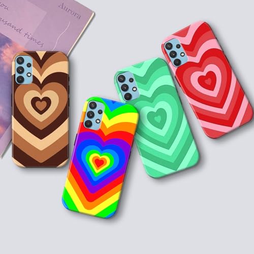 Image of COLORflow Back Cover Compatible With Samsung Galaxy A52 / A52s 5G | Choco Heart Color Customized | Glossy Armoured Bumper With Camera Protection Back Cover Compatible With Samsung Galaxy A52 / A52s 5G
