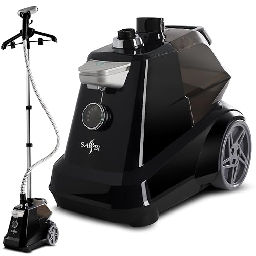 SA BI Professional 2200 W Garment Steamer Upright with 3L Water Tank Steamer Clothing KILLS GERMS and Releases Wrinkles in no Time Clothes Steamer Suitable for all Fabrics