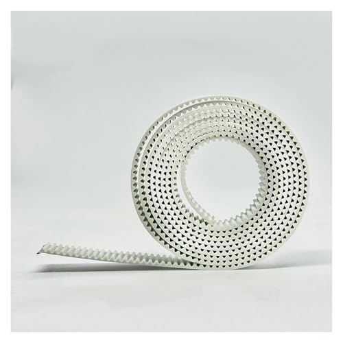 Courroie distribution ouverte HTD 3M blanche polyuréthane acier largeur 9mm à 30mm au mètre