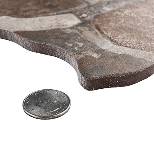 image for SomerTile Brown/Gray/Green FAZ18ATG Roccia Ceramic Floor and Wall Tile
