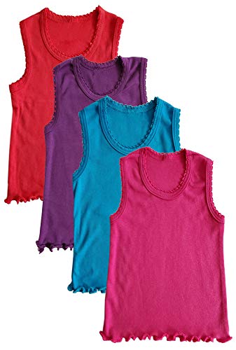 Image of B-One Kids Girls' Cotton Camisole Tank Top Undershirt (Multipack)