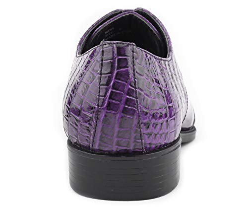 Image of Bolano Bandit Men's Alligator Print Cap-Toe Oxford Dress Shoes