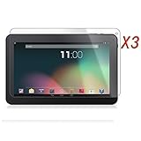 Infiland 3-PACK Cystal Clear Screen Protector For 10.1