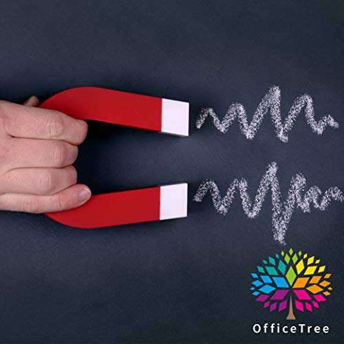 OfficeTree Magnetische Tafelfolie Selbstklebend 50x70 cm inkl. Kreide, Tuch & Rakel - Magnetfolie Selbstklebend - Magnetische Kreidefolie - Tafelfolie Magnetisch Selbstklebend - Magnetfolie Schwarz - Image 6