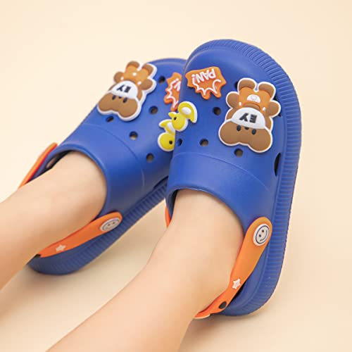 Sonsage Toddler Boys Girls Garden Clogs Water Shoes Little Kids Blue Summer Sandals Slipper Cute Bear Cartoon Lightweight Classic Outdoor Beach Pool Shower Shoe Size 9M #TOP2
