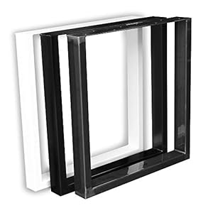 BestLoft Tischkufen 1 Paar Rohstahl Modern