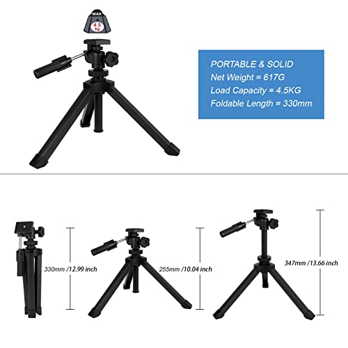 SVBONY SV146 Tabletop Tripod, Spotting Scope, Adjustable Portable Tripod for Spotting Scope Binoculars Monoculars DSLR Cameras