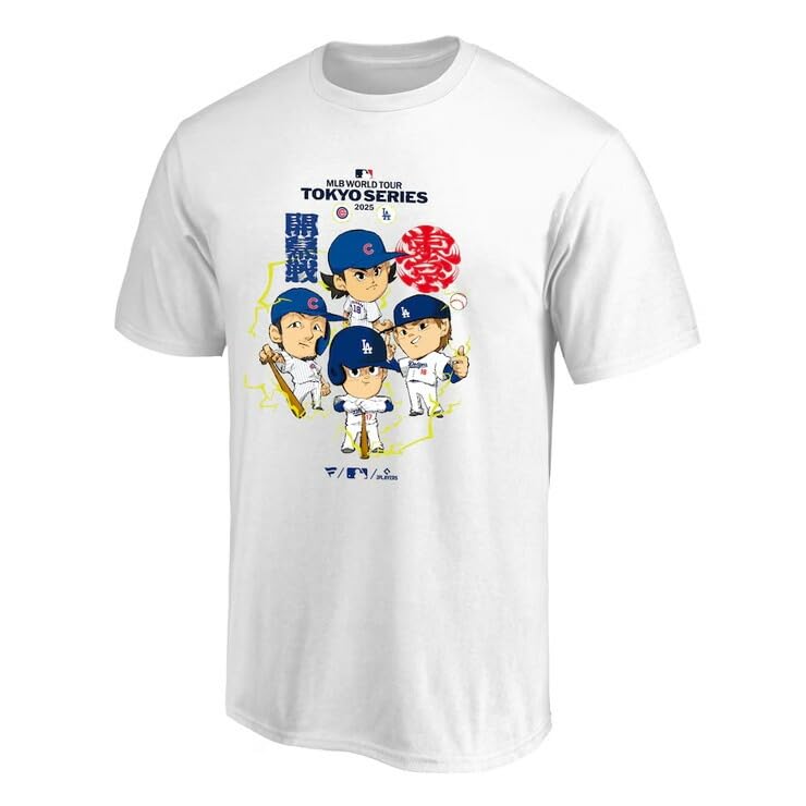 [Fanatics] ファナティクス MLB Tokyo Series 2025 大谷翔平 山本由伸 今永昇太 鈴木誠也 ジュニア用 イラスト 半袖 Tシャツ 東京シリーズ 開幕戦 子供服 ML0125SS24 グッズ