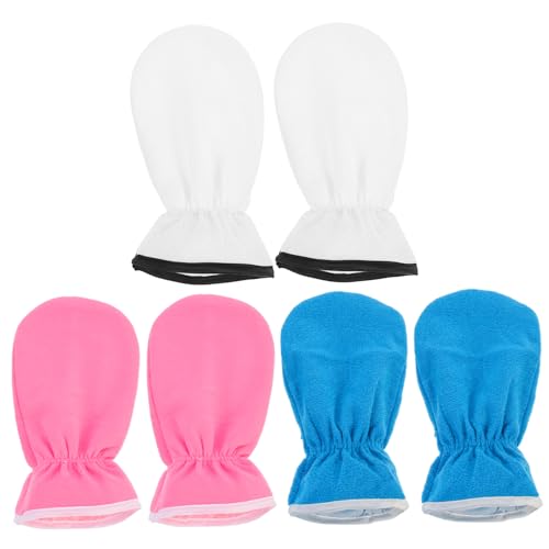 FOMIYES Paraffin Wax Mittens Hand Spa Gloves 3 Pairs Moisturizing Hand Mask Gloves Women Hand Care Mitts