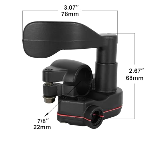 RUTU 7/8’’ 22mm Daumengas Kabel Gasgriff Montage für 50cc 70cc 90cc 110cc 125cc 250cc 4-Rad ATV Quad Go Kart Baja Mini Pit Bike