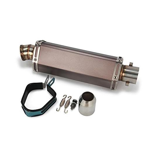 Universal 1.5-2" Inlet Hexagon Exhaust Muffler Pipe Slip On Scooter Motorcycle ATV Dirt Street Bike