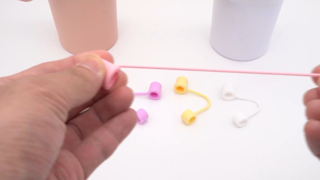 LLMSIX Lot De 6 Couvercles De Paille En Silicone Pour Tasse Stanley