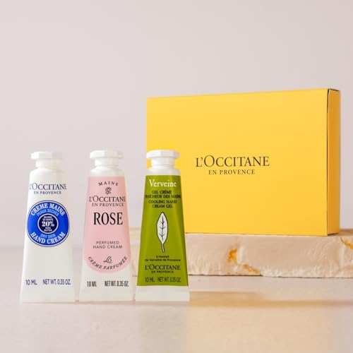 ロクシタン(L'OCCITANE) ミニハンドクリームトリオ シア＆ローズ＆ヴァーベナ ミニサイズのハンドクリーム3本ギフトセット プチギフト 誕生日 女性 男性 人気 送別 クリスマス プレゼント ギフトのサムネイル
