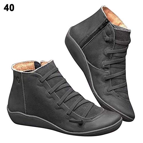 Botas De Lana Cálidas De Invierno, Botas De Nieve para Parejas, Zapatos De Senderismo para Deportes Al Aire Libre, Botines Unisex Cálidos, Cremallera De Encaje Casual para Damas De Otoño E Invierno