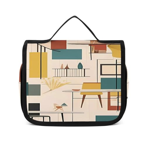 Trousse de toilette de voyage à suspendre polyester 22.5x18.5cm