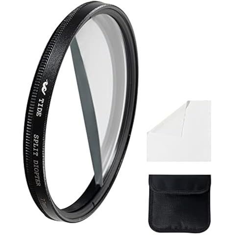 Tide Optics Split Diopter Filter 77mm - Prism Camera Lens Threaded Filter Cover