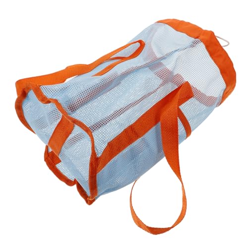 PACKOVE Mesh Beach Bag Kids Beach Toy Storage Bag Drawstring for Gardening Tools