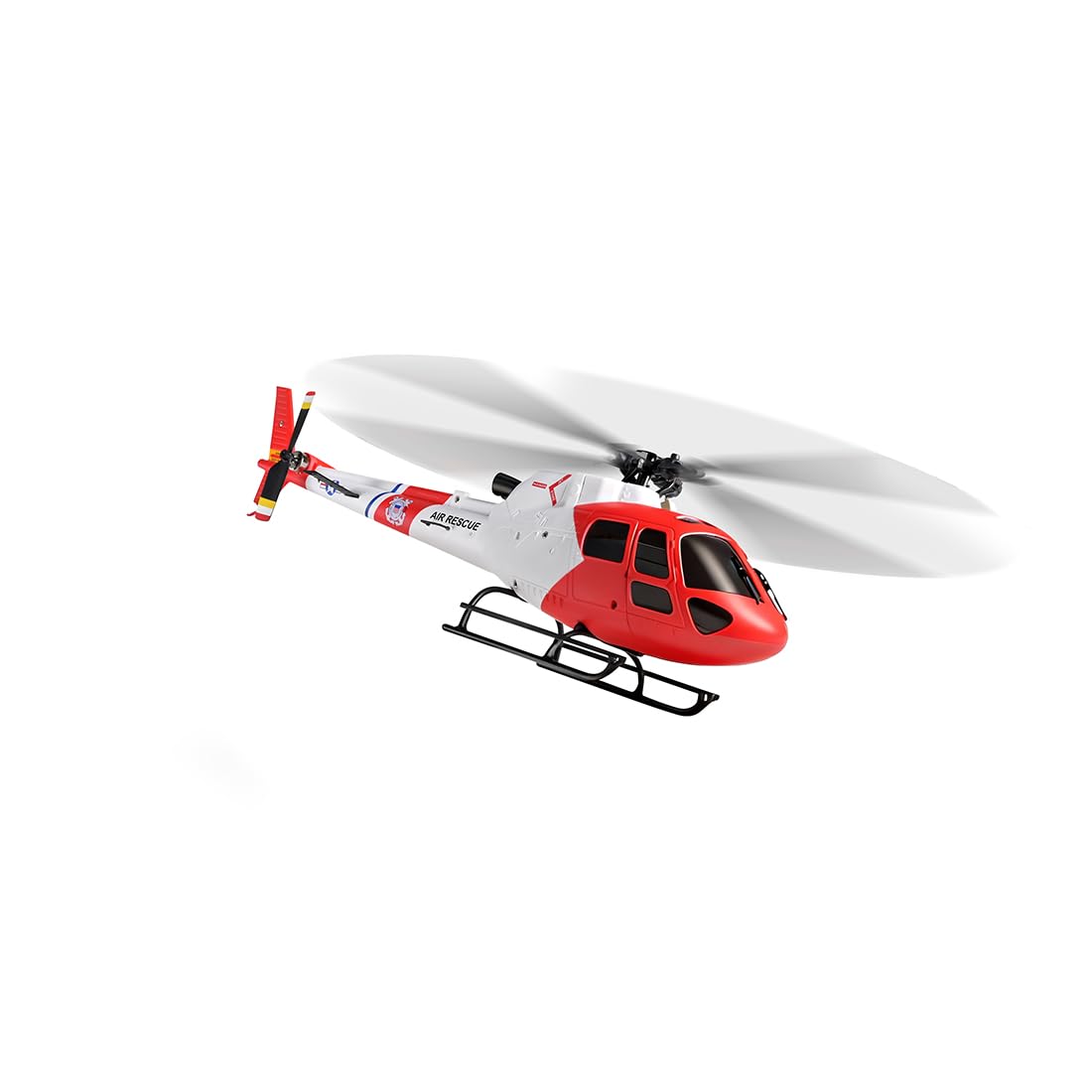 WL AS350 Ferngesteuerter Hubschrauber, 2.4G 4-Kanal 3-Blatt-Flybarless RC Helikopter mit Gyro, Altitude Hold, Optical Flow Positioning, Start mit Einer Taste, RC Flugzeuge Geschenk für Erwachsene K150
