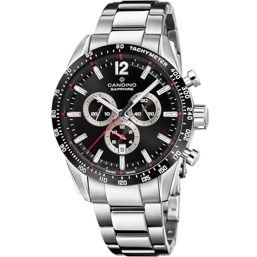 Candino Swiss Herrenuhr Analog aus Edelstahl 316l