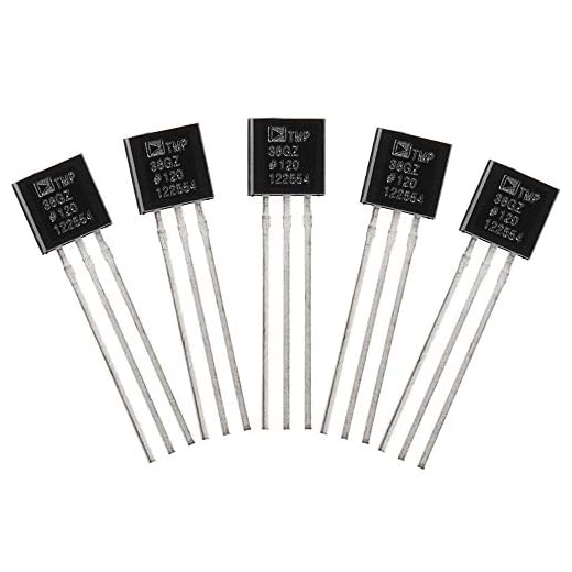 KOOKYE 5PCS Temperature Sensors TMP36 Precision Linear Analog Output For Arduino Raspberry Pi (*5)